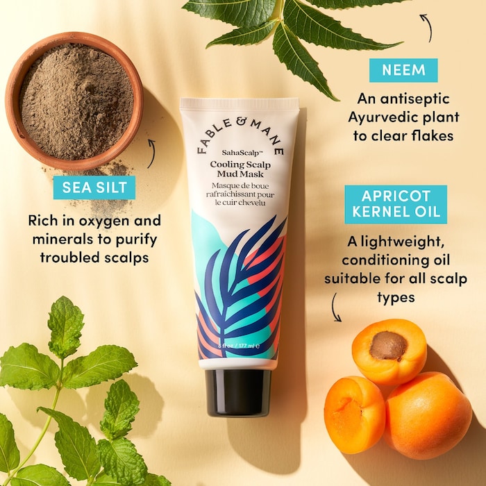 Fable & Mane Cooling Scalp Mud Mask 177ml — view 5