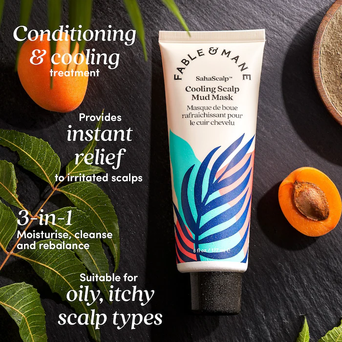 Fable & Mane Cooling Scalp Mud Mask 177ml — view 6