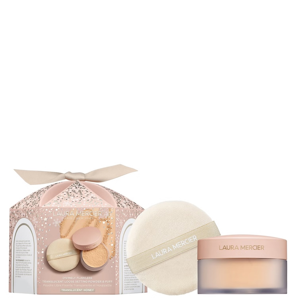 Laura Mercier Divinely Flawless Translucent Loose Powder Setting Powder & Puff  — view 2