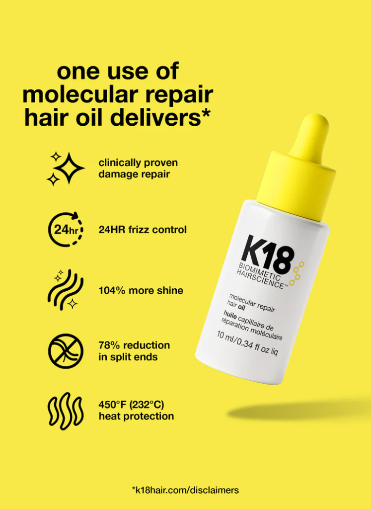 K18 Molecular Repair Hair Oil 30ml — view 3