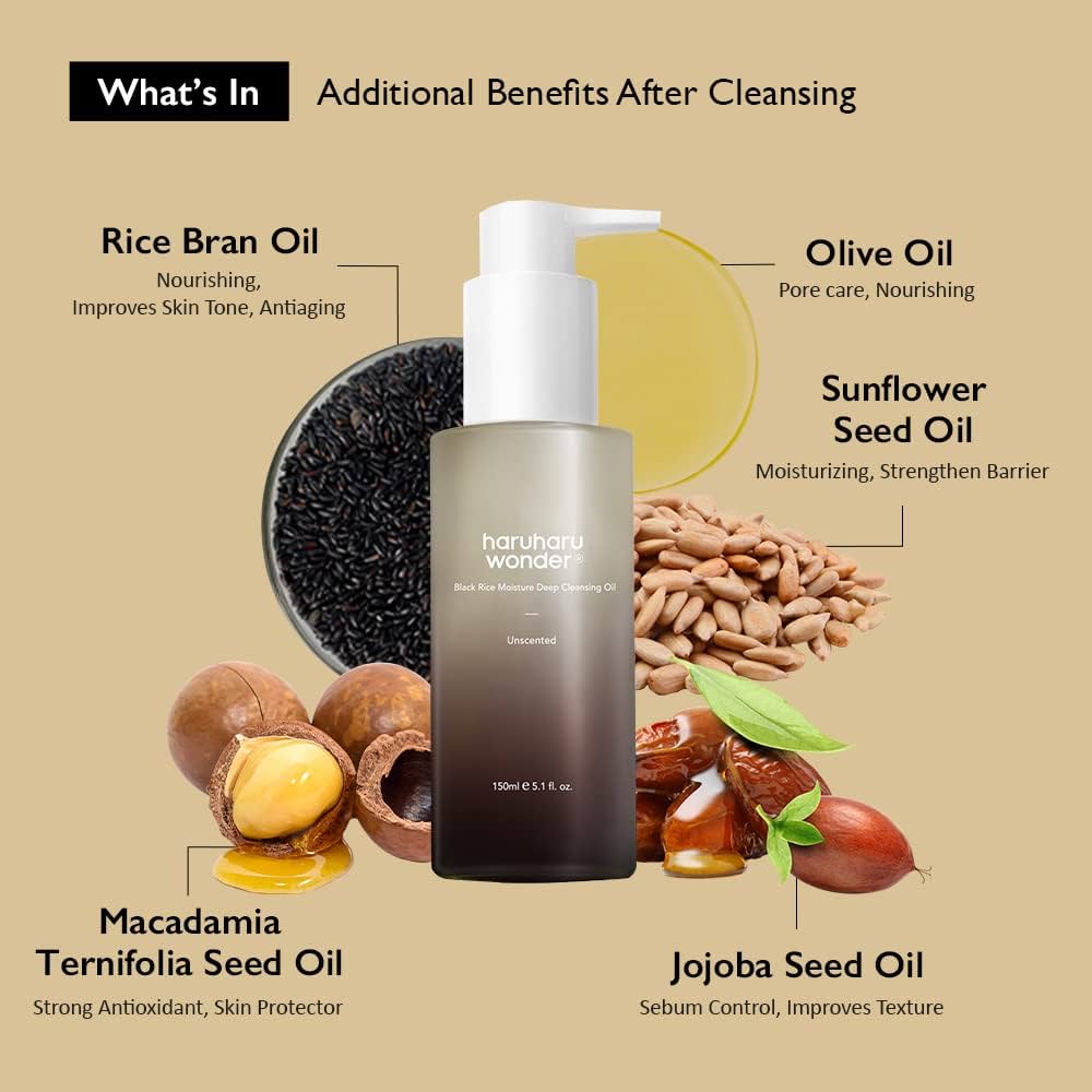 Haruharu Wonder Black Rice Moisture Deep Cleansing Oil 150ml — view 2