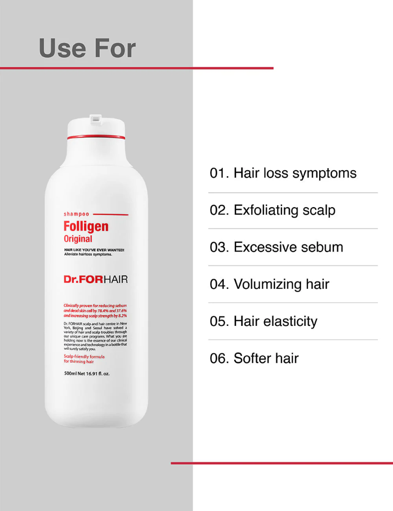Dr.FORHAIR Folligen Original Shampoo 500ml  — view 3
