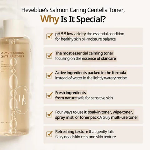 Heve Blue Salmon Caring Centella Toner 200ml — view 4