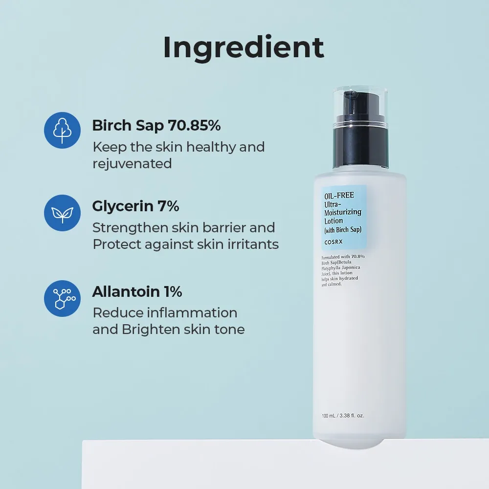 Cosrx Oil Free Ultra-Moisturizing Lotion(with Birch Sap) — view 3