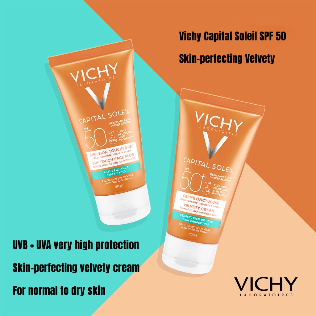 Vichy Capital Soleil Velvety Protective Cream Spf 50+ 50ml — view 3