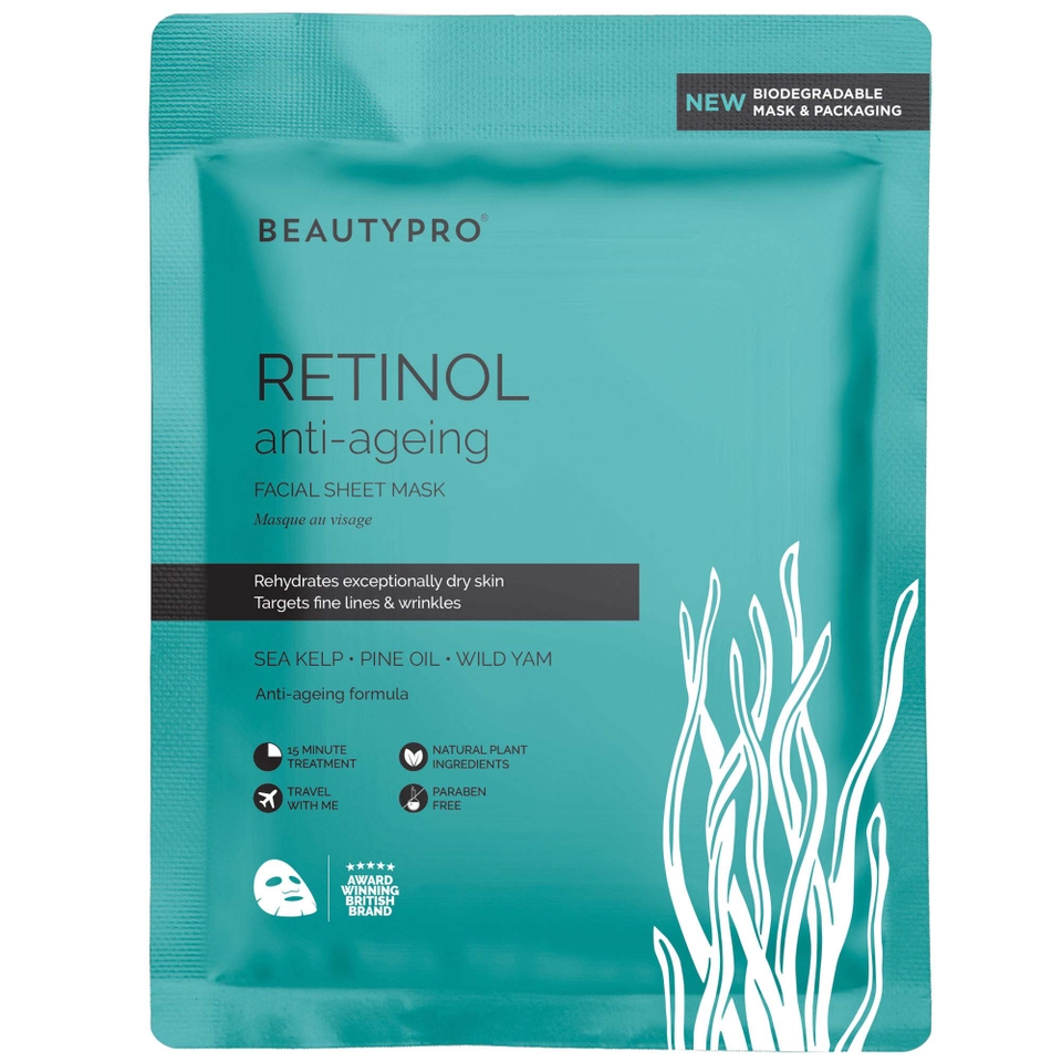 Beautypro Retinol Anti Ageing Facial Sheet Mask — view 3