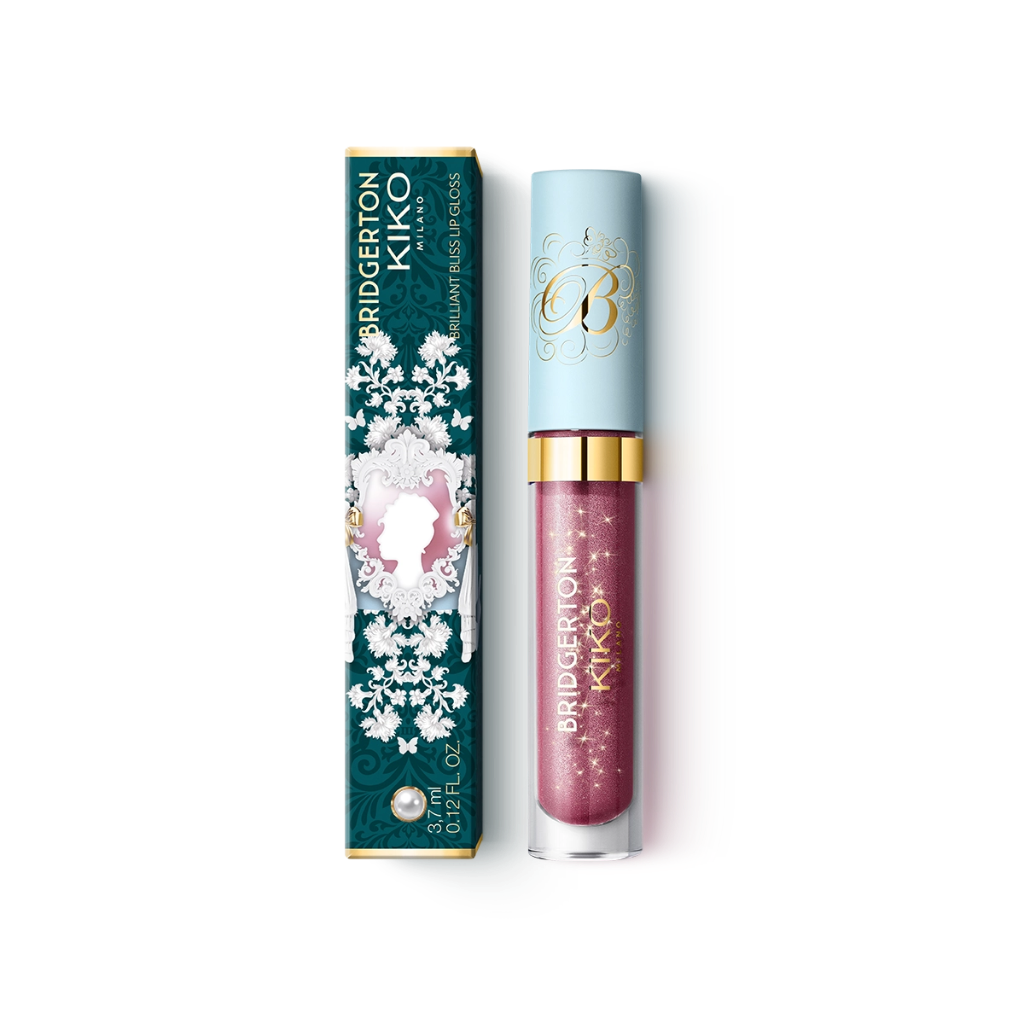 Kiko Milano Bridgerton Brilliant Bliss Lip Gloss 01 Gilded Gaze — view 3