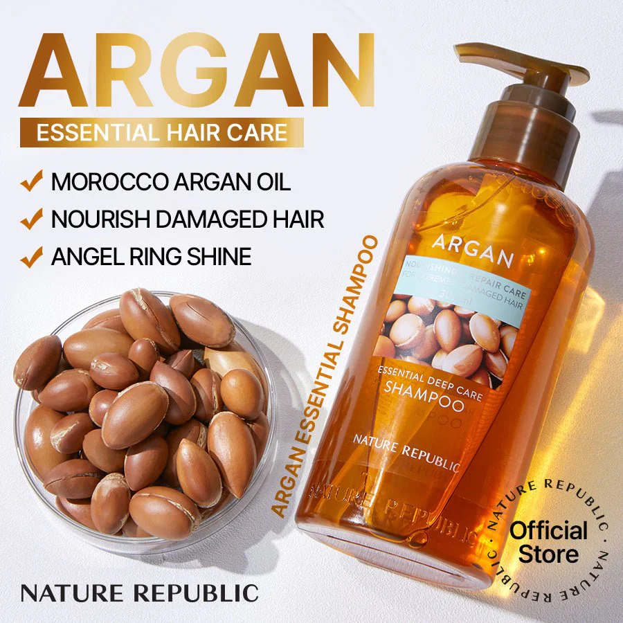 Nature Republic Argan Essential Moisture Repairing Shampoo 300ml — view 3