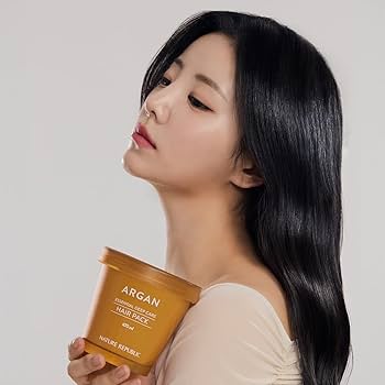 Nature Republic Argan Essential Moisture Repairing Hair Mask 200ml — view 2