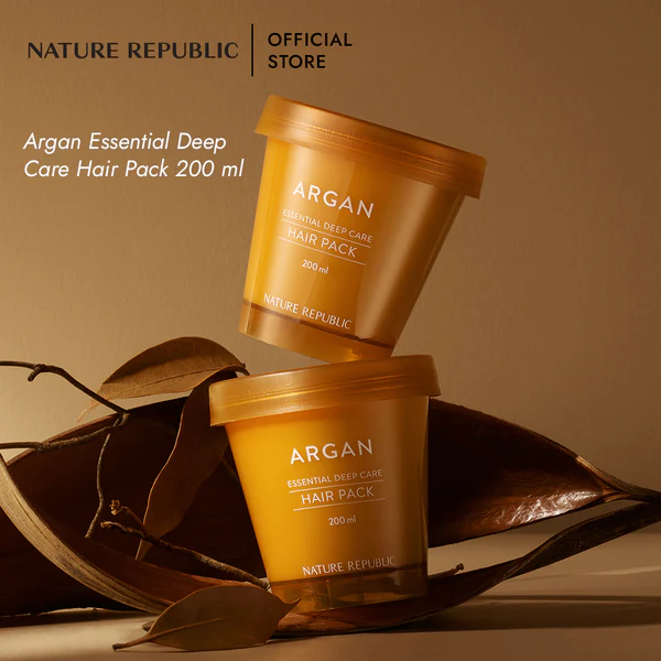 Nature Republic Argan Essential Moisture Repairing Hair Mask 200ml — view 3