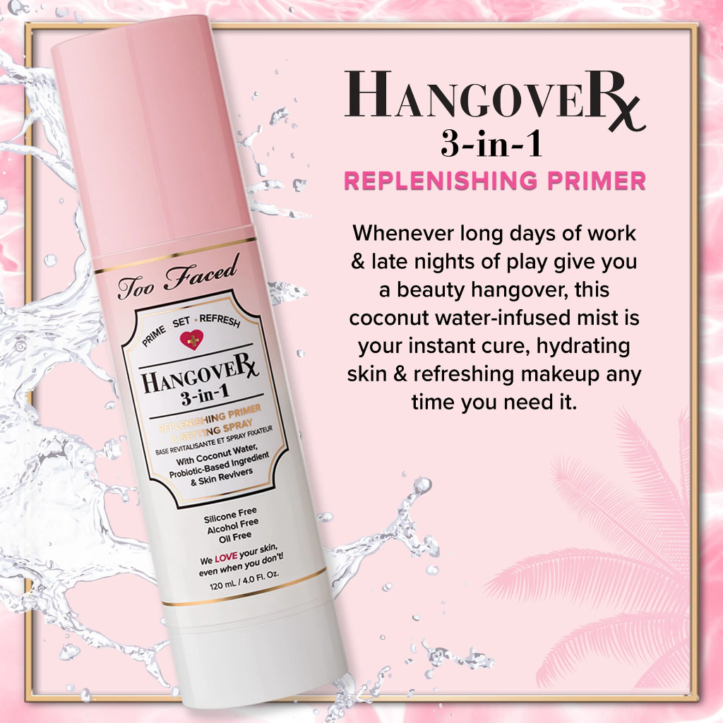 Too Faced Hangover 3 In 1 Setting Spray 120ml — view 3