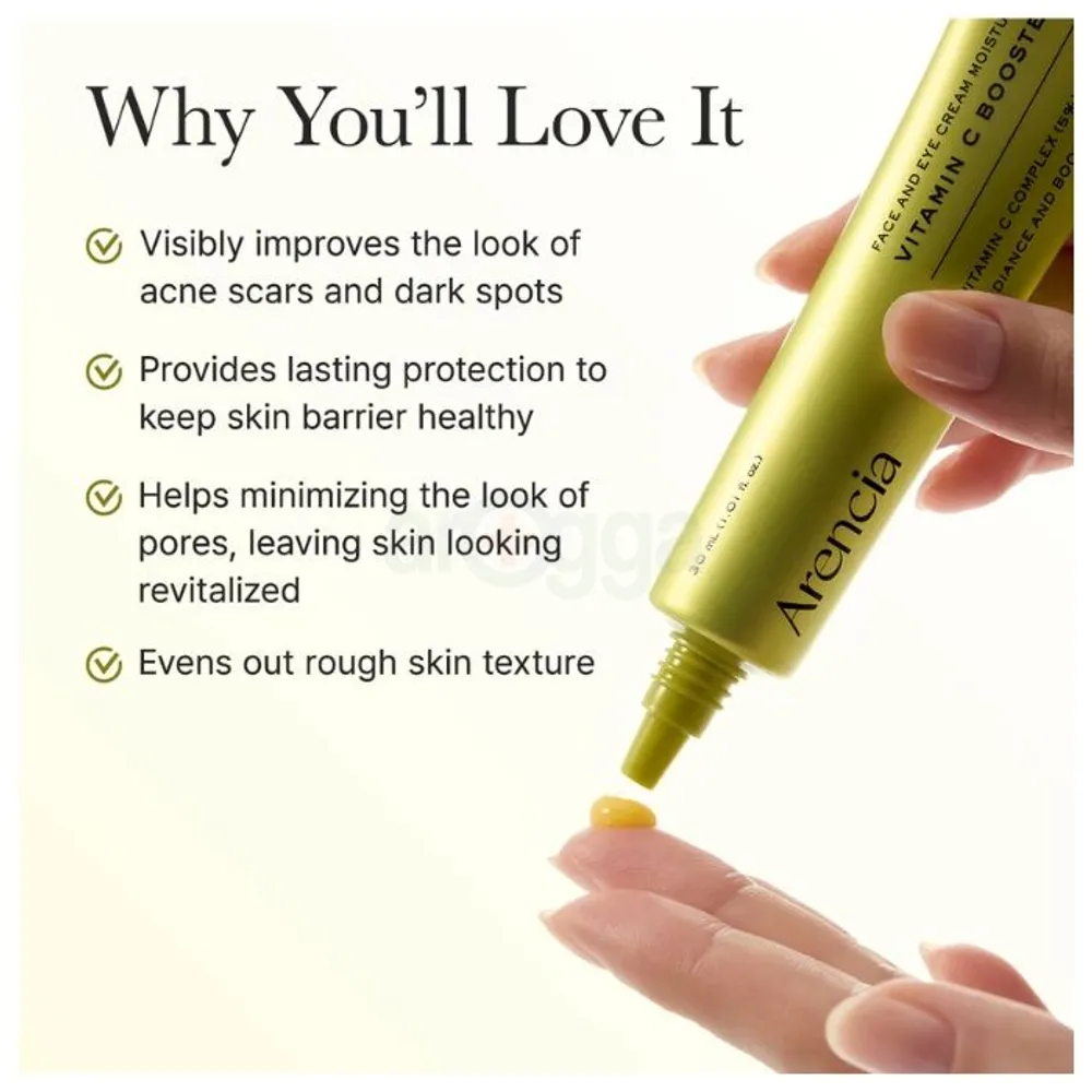 Arencia Vitamin C Booster Shot Face And Eye Cream Moisturizer 30ml — view 3