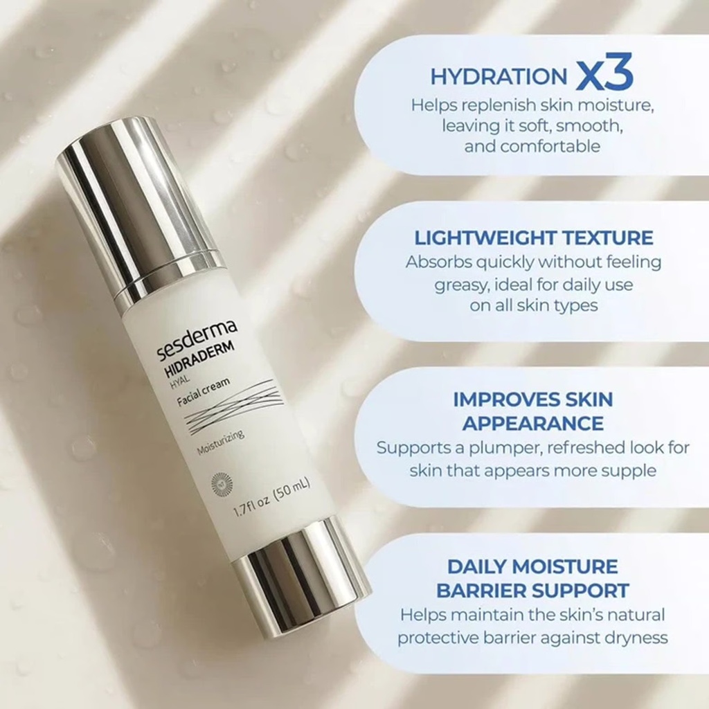 Sesderma Hidraderm Hyal Moisturizing Facial Cream 50ml — view 3