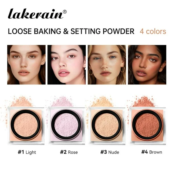 Lakerain Loose Baking & Setting Powder #1 Light — view 2