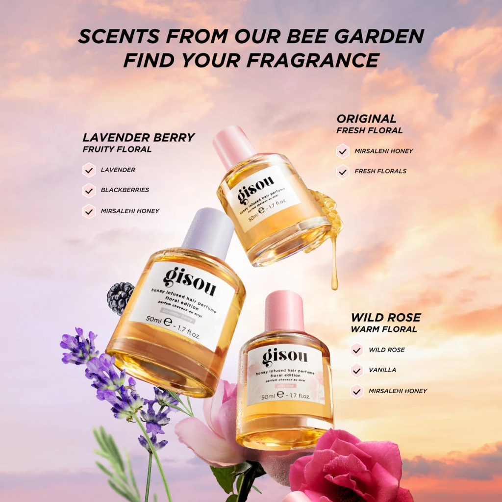 Gisou Honey Infused Hair Perfume Wildflower Honey 15ml — view 3