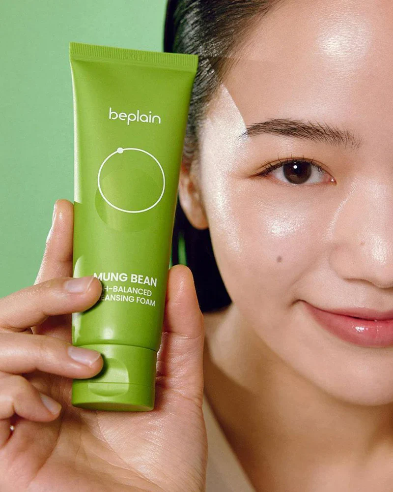 Beplain Mung Bean pH Balanced Cleansing Foam 80ml — view 2