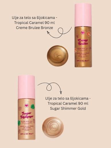 Revolution Sugar Shimmer Glow Body Oil Caramel 90ml — view 3