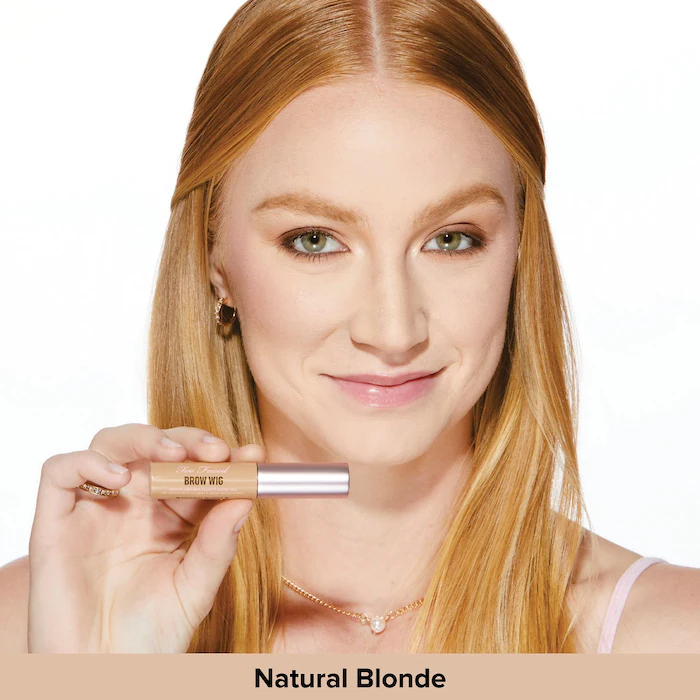 Too Faced Brow Wig Brush On Hair Fluffy Brow Gel Natural Blonde 5.5 ml — view 2