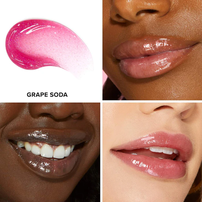 Too Faced Kissing Jelly Hydrating Lip Oil Gloss Grape Soda Pa Kuti  — view 2