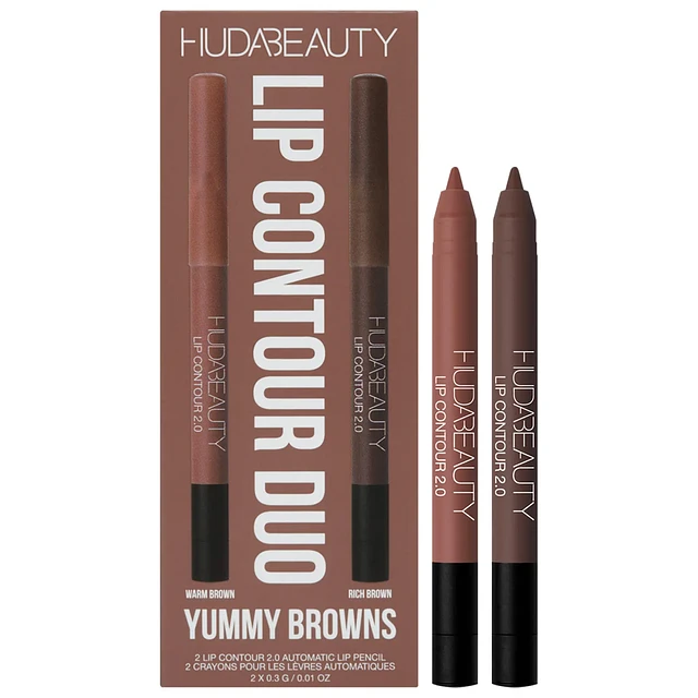 Huda Beauty Mini Lip Liner Contour Set Yummy Browns — view 3