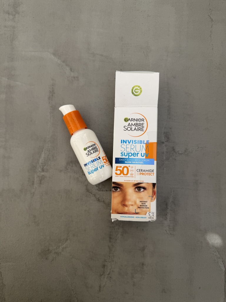 Garnier Invisible Serum Super UV Daily Sunscreen Serum Nude Skin Feel SPF50+ 30ml