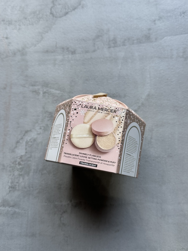 Laura Mercier Divinely Flawless Translucent Loose Powder Setting Powder & Puff 