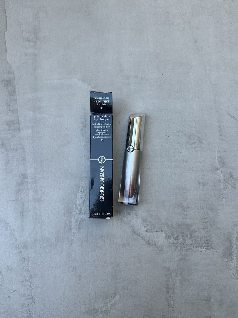 Giorgio Armani Prisma Glass Icy Plumper Lip Gloss Iced Latte 36