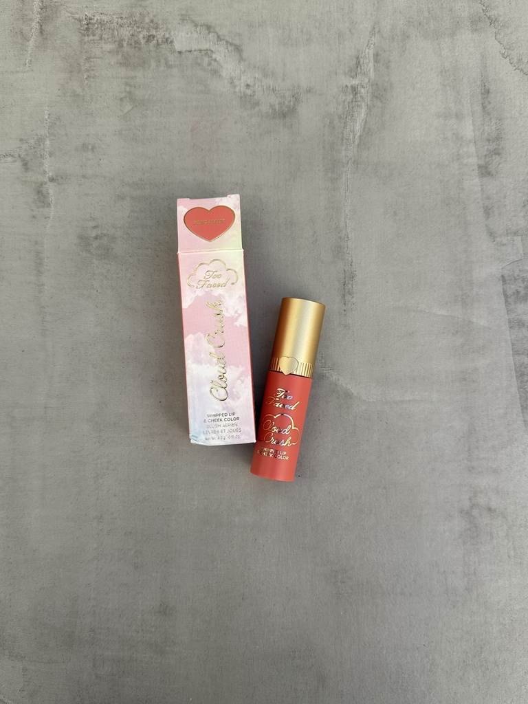 Too Faced Cloud Crush Whipped Lip & Cheek Color Peach Blur 
