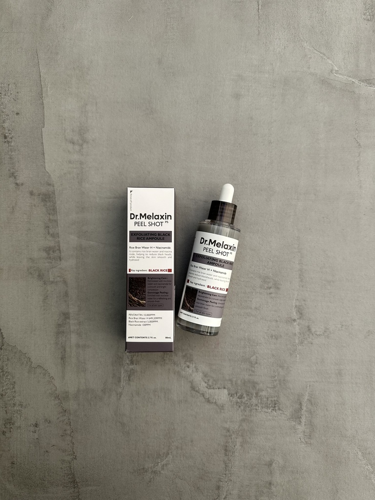 DX.Melaxin Peel Shot Exfoliating Black Rice Ampoule 80ml