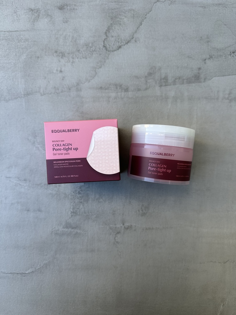 Eqqualberry Collagen Pore Tight Up Gel Toner Pads 60Pads 140ml