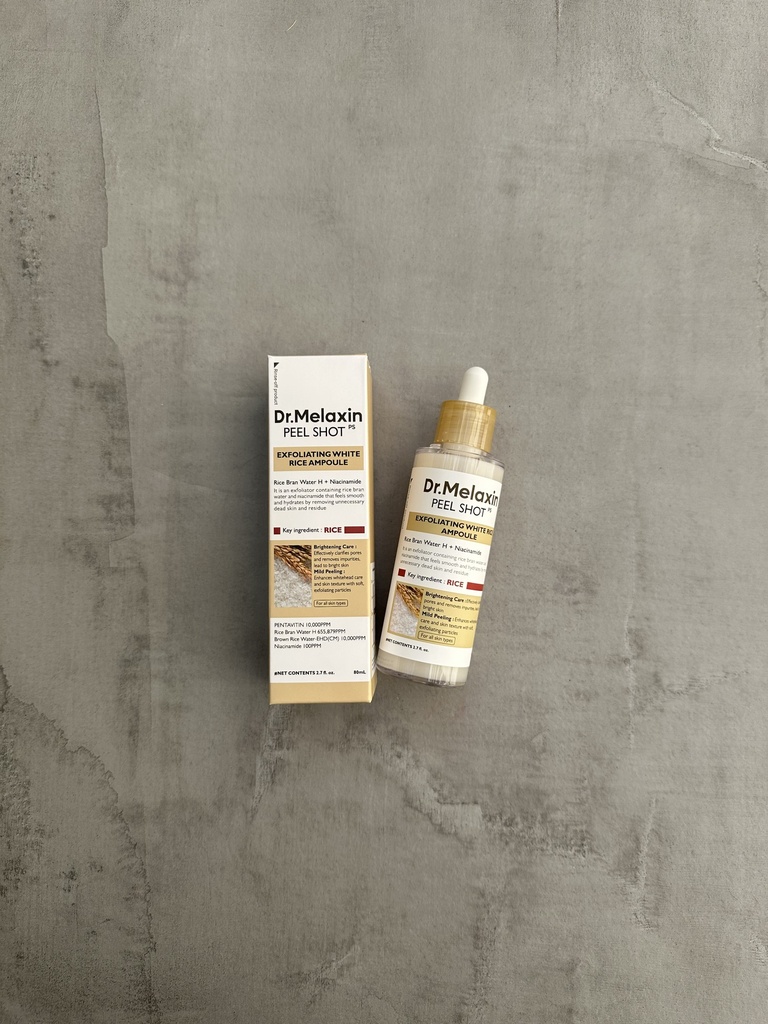 DX.Melaxin Peel Shot Exfoliating White Rice Ampoule 80ml