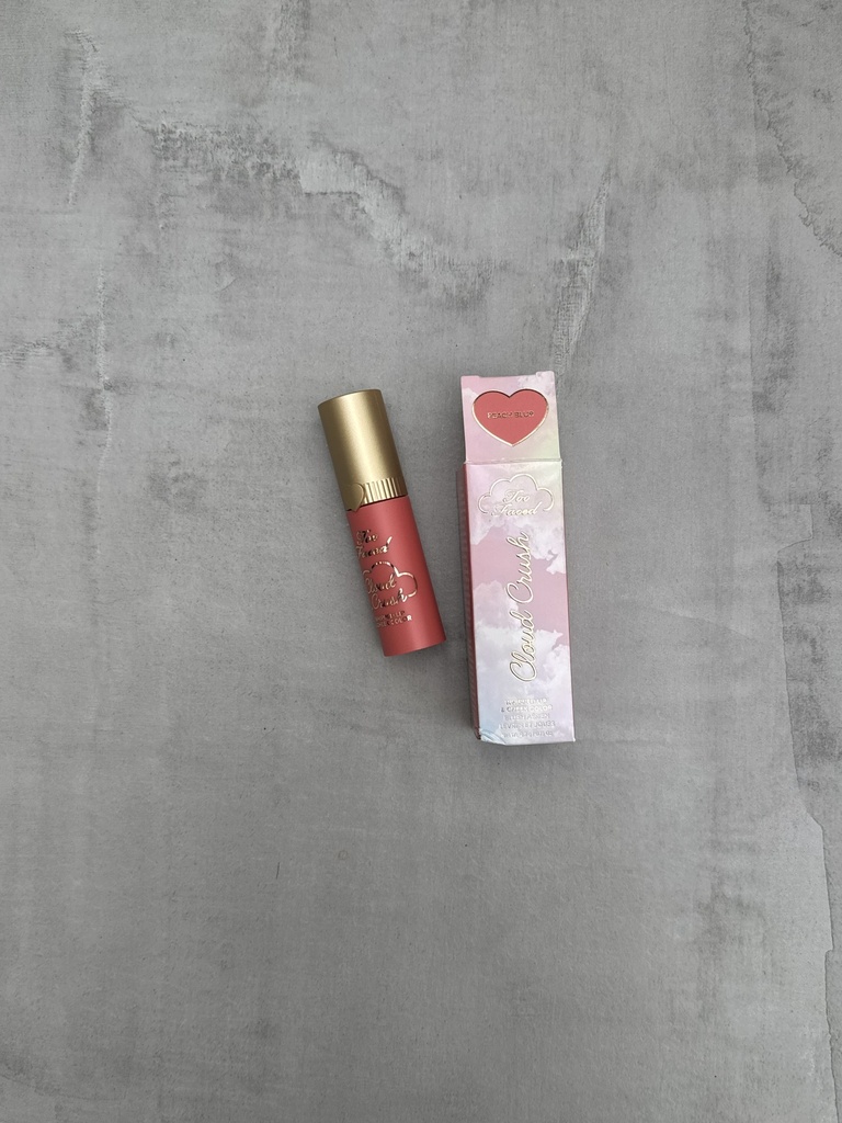 Too Faced Cloud Crush Whipped Lip &Cheek Color Peach Blur 