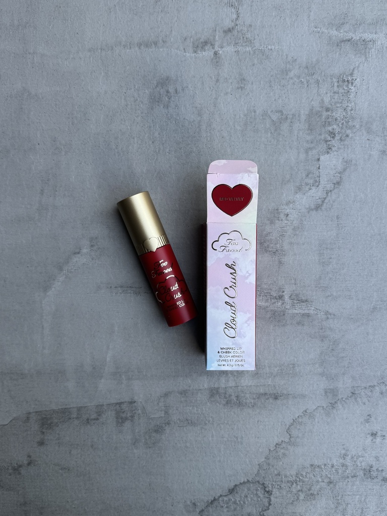 Too Faced Cloud Crush Whipped Lip &Cheek Color Red Velvet 