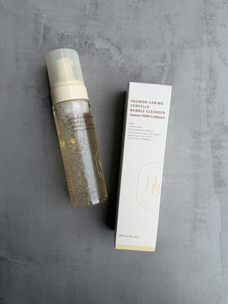 Heve Blue Salmon Caring Centella Bubble Cleanser 200ml