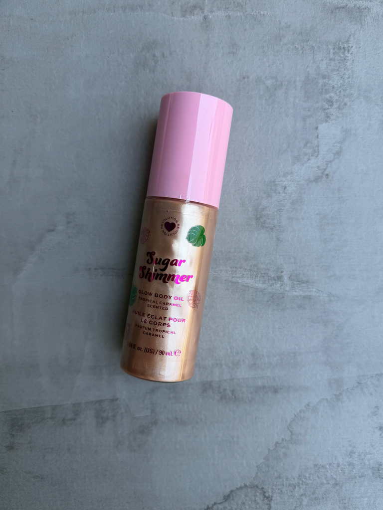 Revolution Sugar Shimmer Glow Body Oil Caramel 90ml